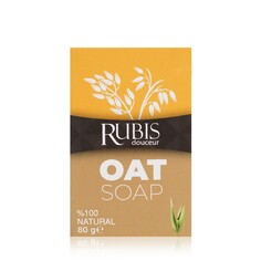 Мыло туалетное Rubis " Oat Milk Soap " 80г Рубис