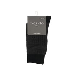 Мужские однотонные носки INCANTO BU733002 Nero р.39-41