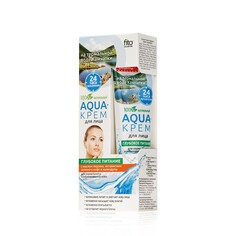 Aqua - крем для лица на термальной воде Камчатки ФИТОкосметик Народные рецепты " Глубокое питание " 45мл Fitoкосметик