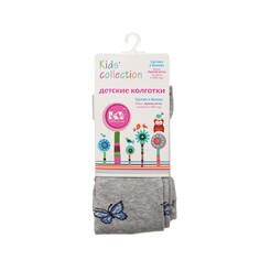 Детские колготки Красная ветка Kids Collection " бабочки " Серый р.98-104