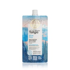 Био маска для лица на голубой глине Natura Siberica Doctor Taiga " увлажнение и тонус " 100мл