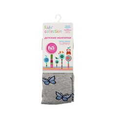 Детские колготки Красная ветка Kids Collection " бабочки " Серый р.104-110