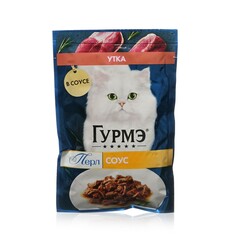Влажный корм для кошек Гурмэ Перл Соус " Утка " 75г