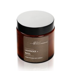 Свеча ароматическая Aroma Harmony Stella Fragrance " Lavender + Basil " 90г