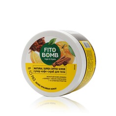 Кофе - скраб для тела ФИТОкосметик Fito Bomb " антицеллюлитный детокс + идеальный рельеф " 250мл Fitoкосметик