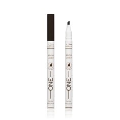 Фломастер для бровей Jeanmishel Brow Liner Triple Brush " One " , 03 , 0,7мл