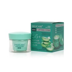 Ночной крем для лица Delicare Peptide Complex + Aloe с алоэ вера и пептидами 56+ 50мл