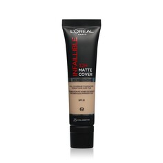 Ультраматирующий тональный крем для лица LOreal Paris Infaillible 32h Matt Cover 25 30мл
