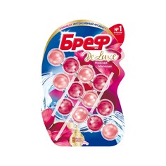 Туалетный блок для унитаза Бреф De Luxe " Нежная магнолия " 3шт Bref