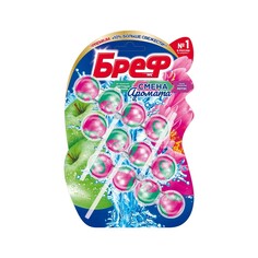 Туалетный блок для унитаза Бреф Perfume Switch " Цветущая яблоня и Лотос " 3шт Bref