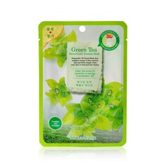 маска Beauu Green тканевая 3D Для лица с экстрактом зеленого чая 23г