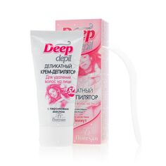 Крем - депилятор Floresan DEEP depil деликатный для удаления волос на лице с персиковым маслом 50мл ФЛОРЕСАН