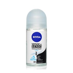 Женский шариковый дезодорант - антиперспирант Nivea Невидимая защита для черного и белого " Pure " 50мл
