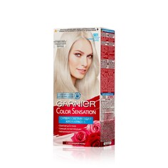 Суперосветляющая крем - краска Garnier Color Sensation " Роскошный цвет " с эссенцией дикой розы 901 Серебристый блонд 140мл