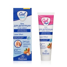 Гель для депиляции Floresan Gel Depil " Супер-эффект " для жестких и коротких волос 100мл ФЛОРЕСАН