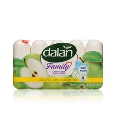 Мыло туалетное Dalan Family " Green apple " 5*70г
