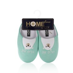 Женские домашние тапочки Home Line Мишка Мятный р.35-36