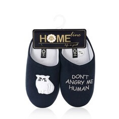 Женские домашние тапочки Home Line Кот Синий р.39-40