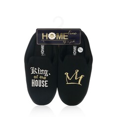 Мужские домашние тапочки Home Line King Черный р.40-41