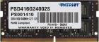 Оперативная память Patriot Memory DDR4 SO-DIMM 16Gb 2400Mhz Signature (PSD416G24002S)