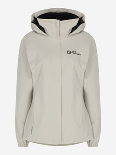 Куртка мембранная женская Jack Wolfskin Stormy Point, Бежевый