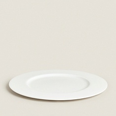 Тарелка ZARA HOME Круглое сервировочное блюдо из фарфора 33 x 1.5 x 33