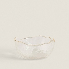 Тарелка ZARA HOME Стеклянная салатница с бортиком 13 x 7 x 13
