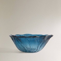 Тарелка ZARA HOME Цветочная стеклянная миска 13 x 5