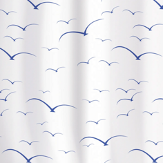 TATKRAFT Штора для ванной Tatkraft Seagulls 180*180 см