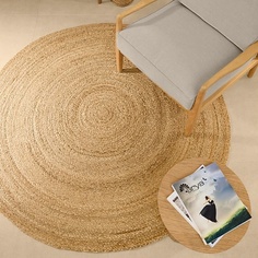 Коврик ARYA HOME COLLECTION Круглый плетеный ковер ручной работы из джута Hector 120