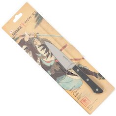 Нож кухонный Samura, Harakiri, для овощей, нержавеющая сталь, 9.9 см, рукоятка пластик, SHR-0011B/K