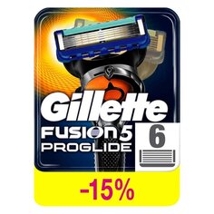 Сменные кассеты для бритв Gillette, Fusion ProGlid Power, для мужчин, 6 шт, 0050016232