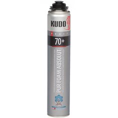 Пена монтажная KUDO, Absolut Proff 70+ Arktika Nord, профессиональная, 70 л, 1 л, зимняя, KUPP10WN70+