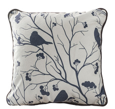 Подушка декоративная Asdiva winter bird белая 43х43 см
