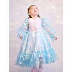 Платье Larisol Kids снежинка р.116