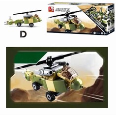 Конструктор Sluban боевой вертолет (M38-B0636/M38-B0636D)