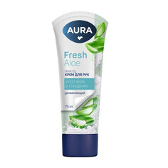 Средства для рук крем для рук AURA Beauty Увлажняющий с глицерином и экстрактом алоэ туба 75мл