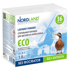 Средства для стирки белья порошок стиральный NORDLAND Eco 1,8кг
