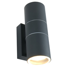 Уличные фонари светильник уличный настенный ARTE LAMP Mistero GU10 2х35Вт металл серый