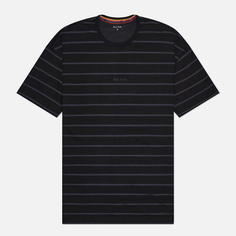 Мужская футболка Paul Smith Relax Logo Stripe, цвет чёрный