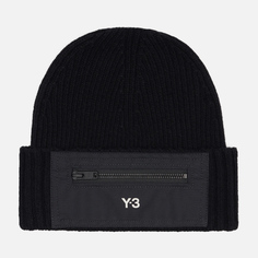 Шапка Y-3 Patch Zip Pocket, цвет чёрный