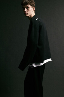 джемпер мужской Лонгслив oversize рваный двуслойный Befree