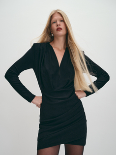Платье мини с акцентными плечами XS(42) Elis