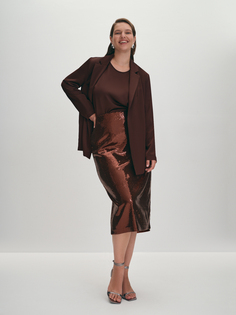 Юбка с пайетками длины миди 4XL(56) Lalis