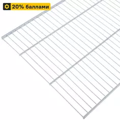 Полка сетчатая Larvij 60.3x40.6 см металл цвет белый