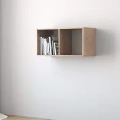 Стеллаж Spaceo KUB 2 секции 36x70.5x31.7 см ЛДСП цвет гикори джексон