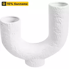 Ваза Сканди керамика цвет белый 32 см Без бренда