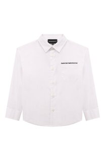 Хлопковая рубашка Emporio Armani