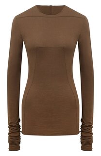 Лонгслив из хлопка и кашемира Rick Owens