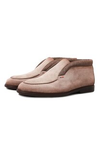 Замшевые ботинки Malibu Santoni